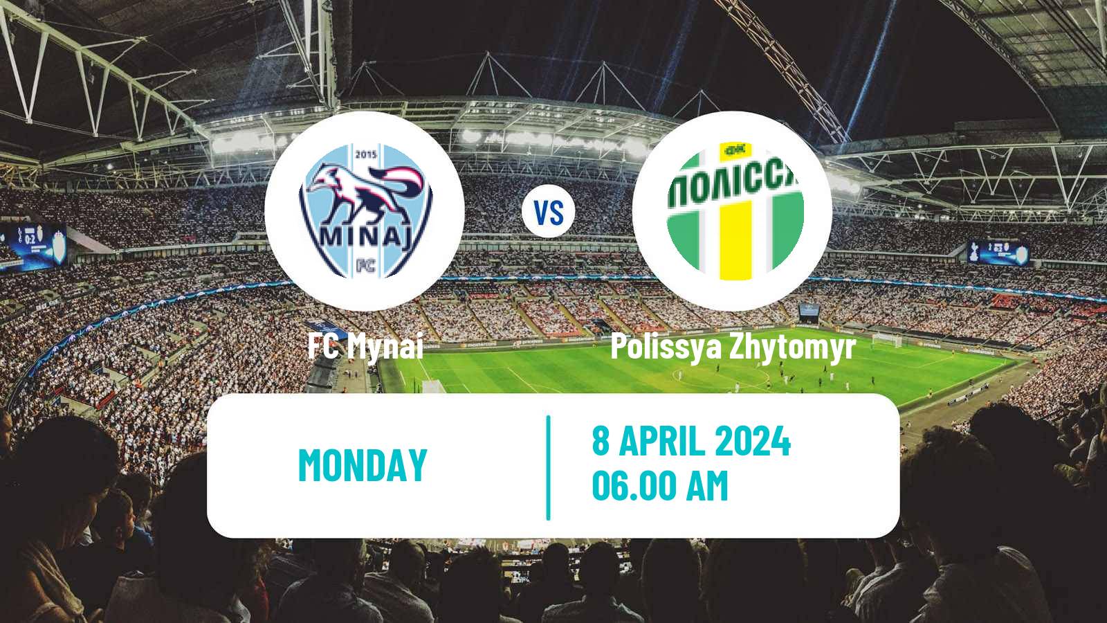 Soccer Ukrainian Premier League Mynai - Polissya Zhytomyr