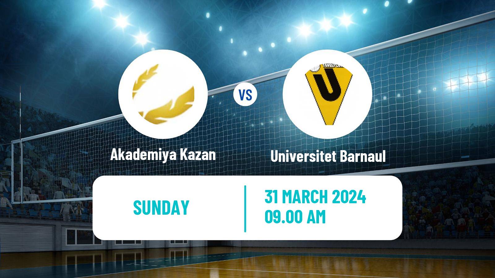 Volleyball Russian Vysshaya League A Volleyball Akademiya Kazan - Universitet Barnaul