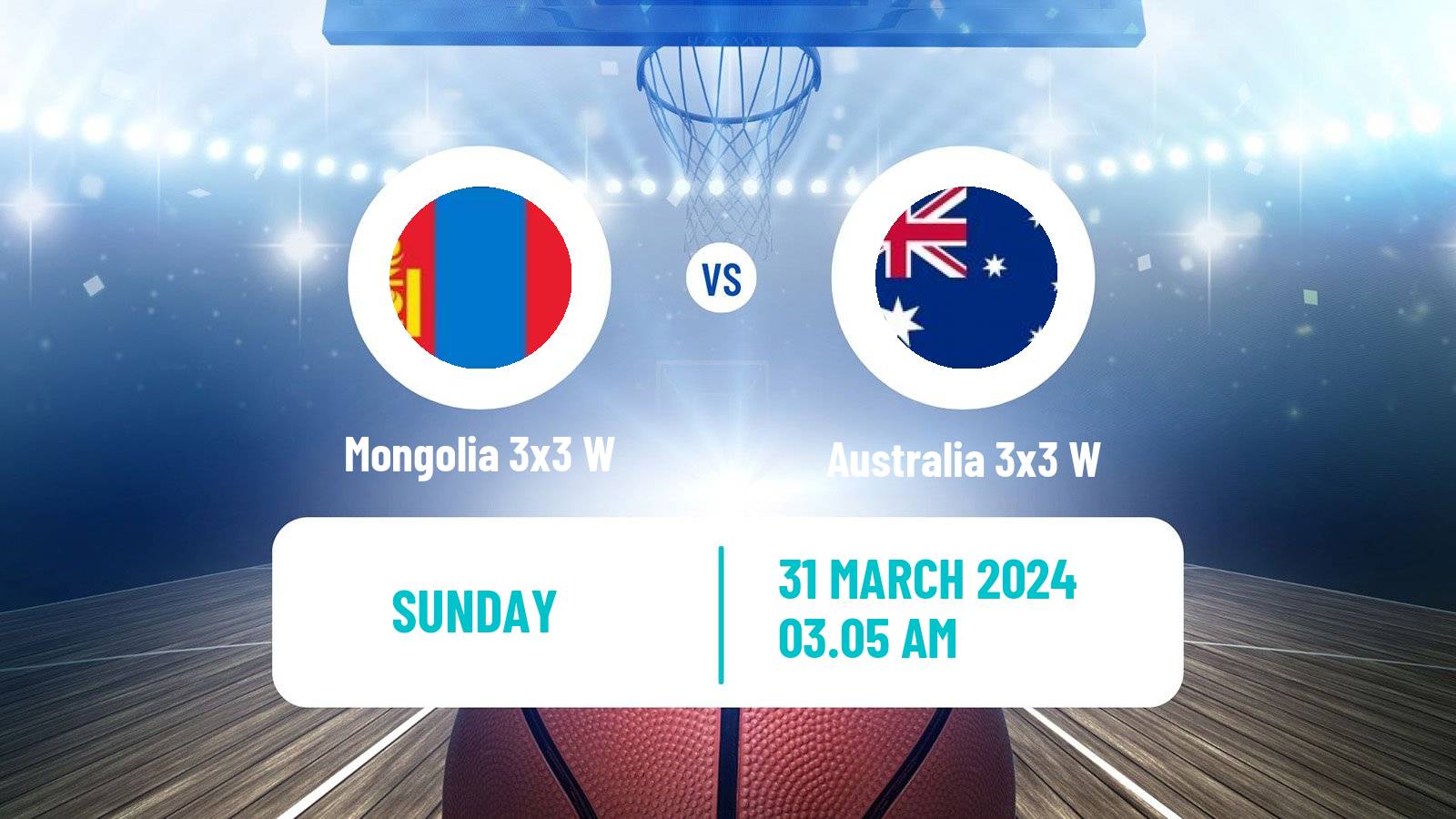 Basketball Asia Cup 3x3 Women Mongolia 3x3 W - Australia 3x3 W