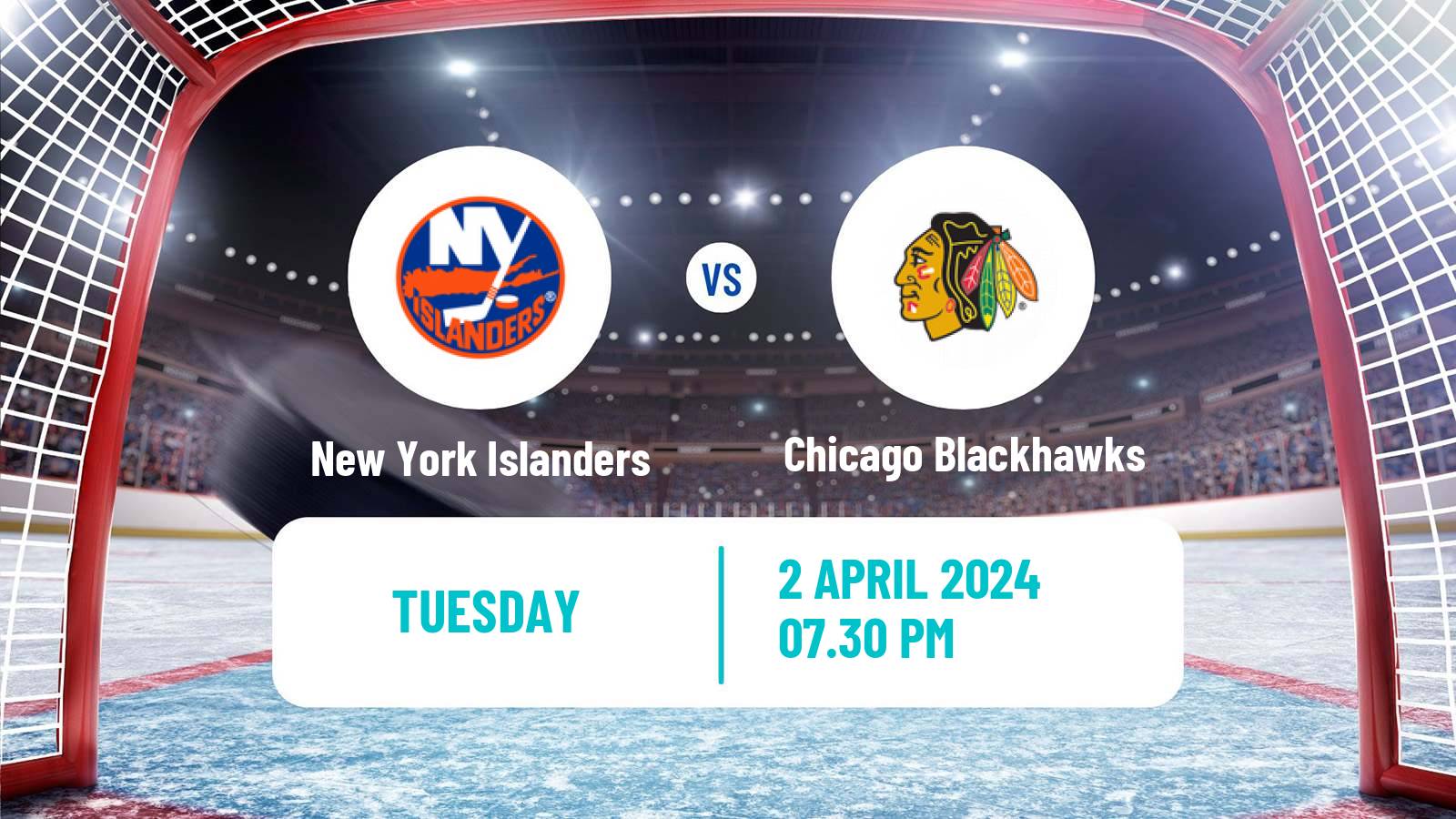 Hockey NHL New York Islanders - Chicago Blackhawks