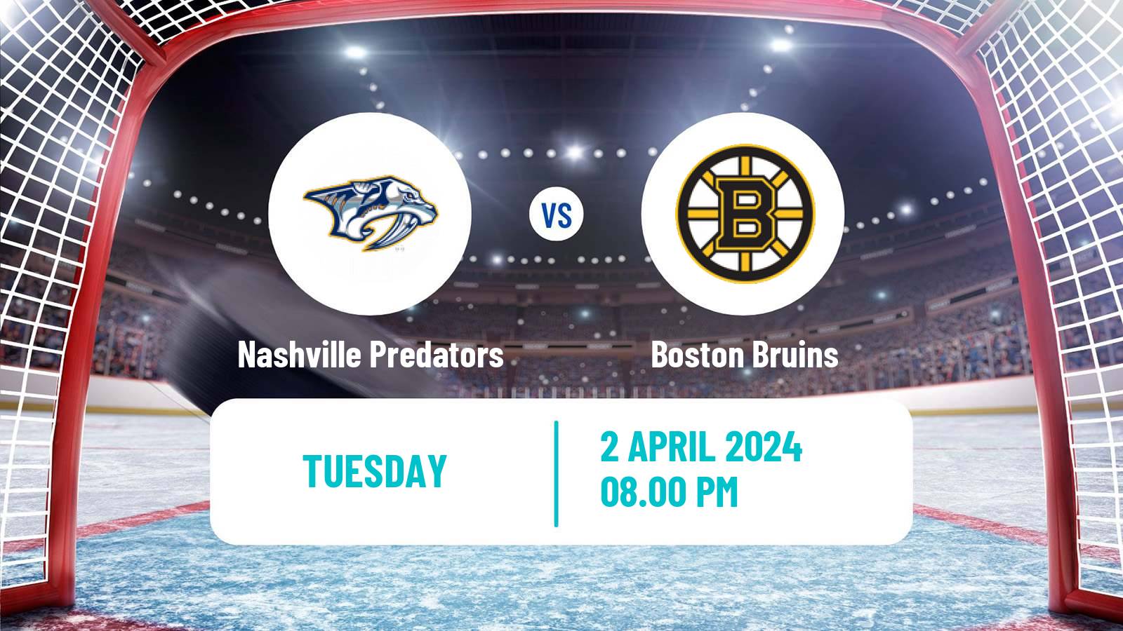 Hockey NHL Nashville Predators - Boston Bruins