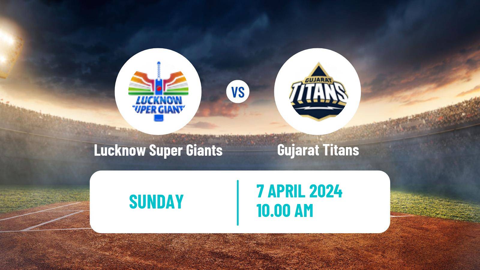 Cricket Indian Premier League Cricket Lucknow Super Giants - Gujarat Titans