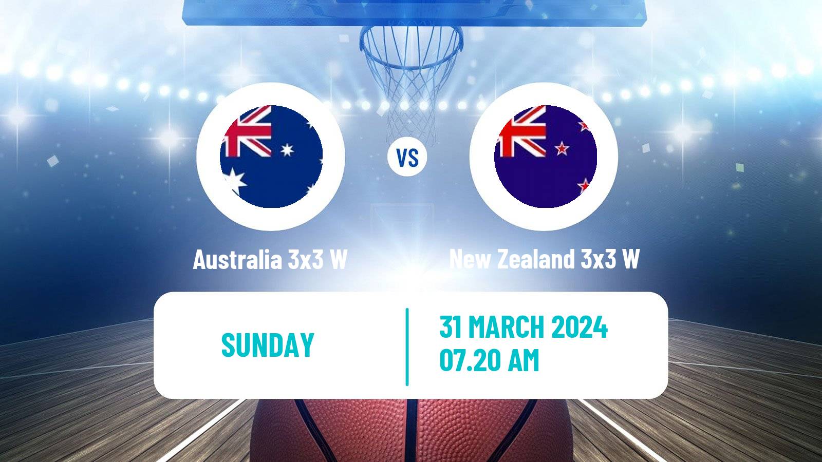 Basketball Asia Cup 3x3 Women Australia 3x3 W - New Zealand 3x3 W
