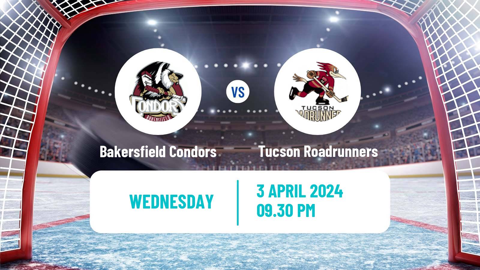 Hockey AHL Bakersfield Condors - Tucson Roadrunners