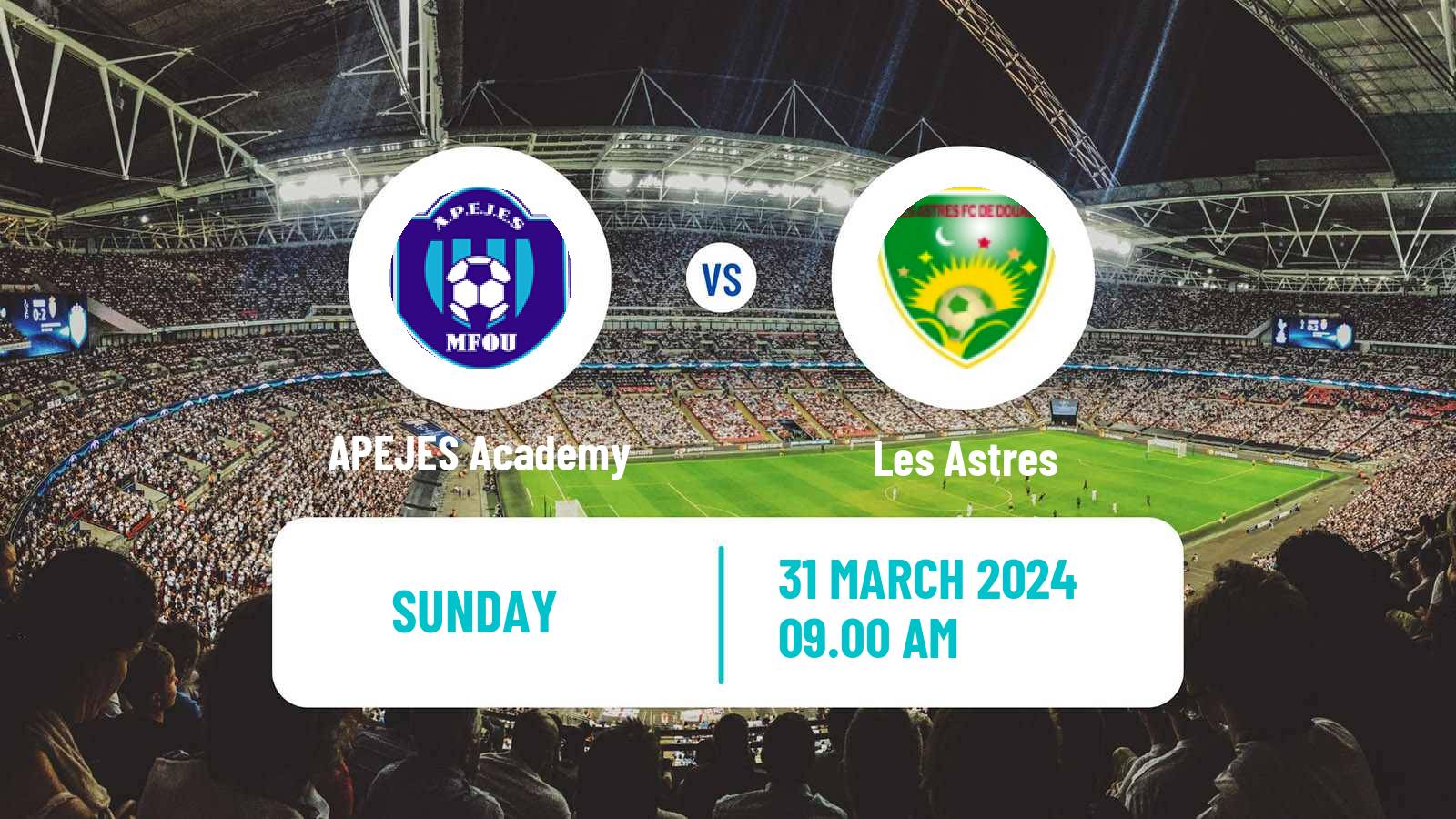 Soccer Cameroon Elite One APEJES Academy - Les Astres