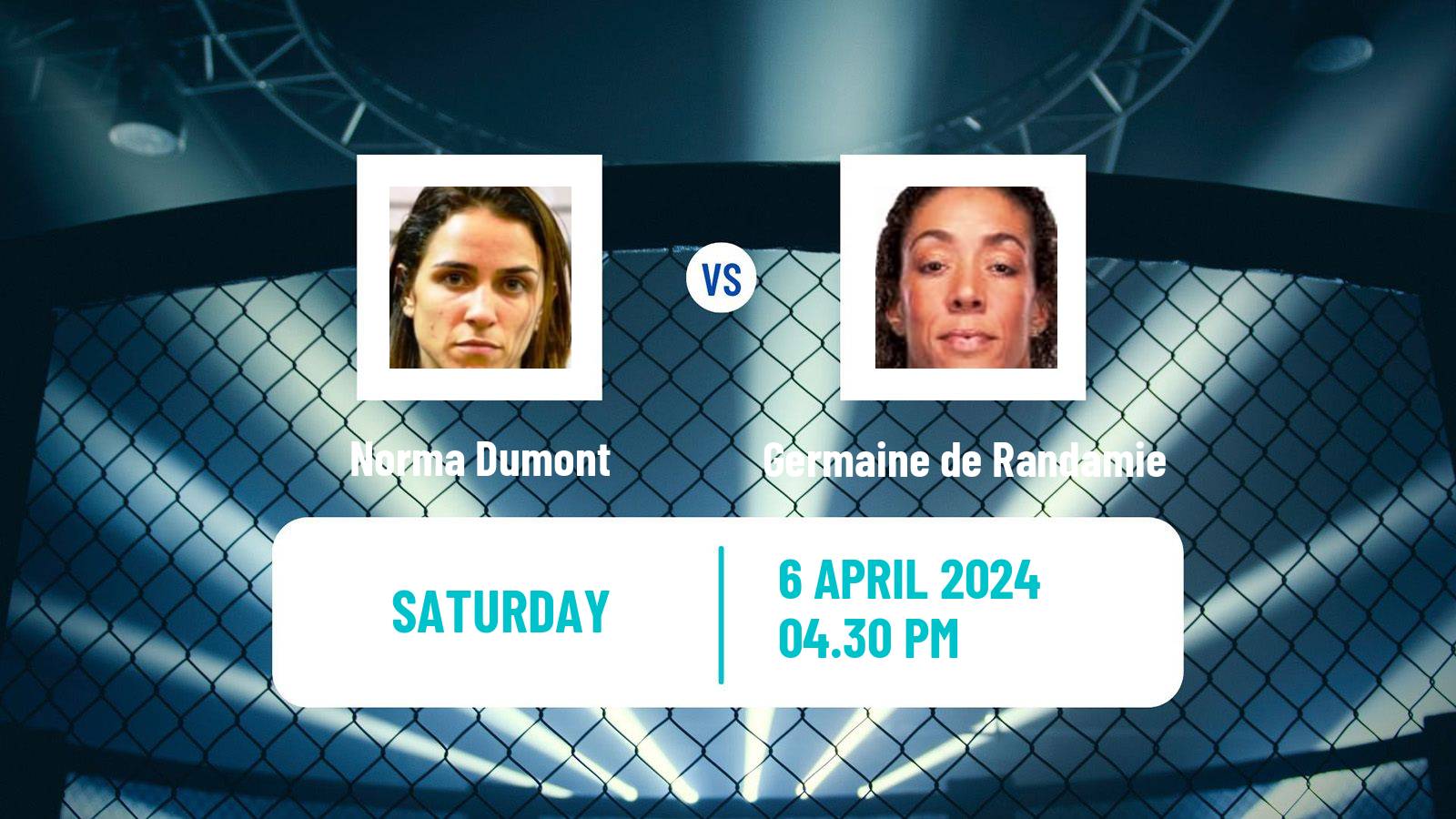 MMA Bantamweight UFC Women Norma Dumont - Germaine de Randamie