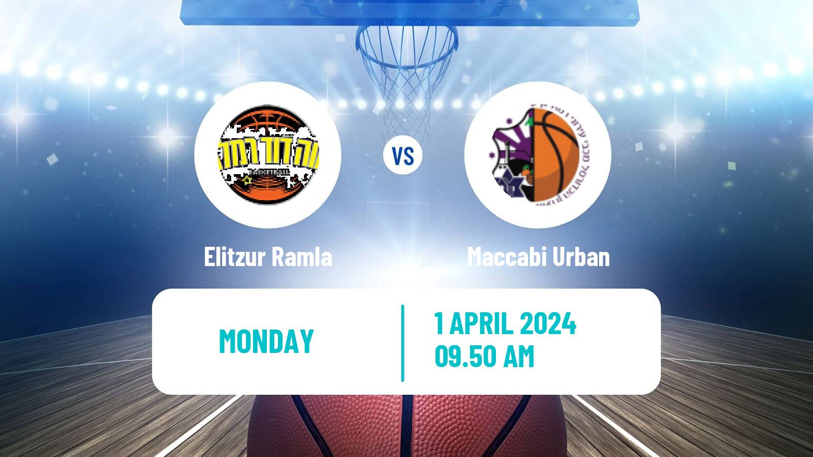 Basketball Israeli WBL Women Elitzur Ramla - Maccabi Urban