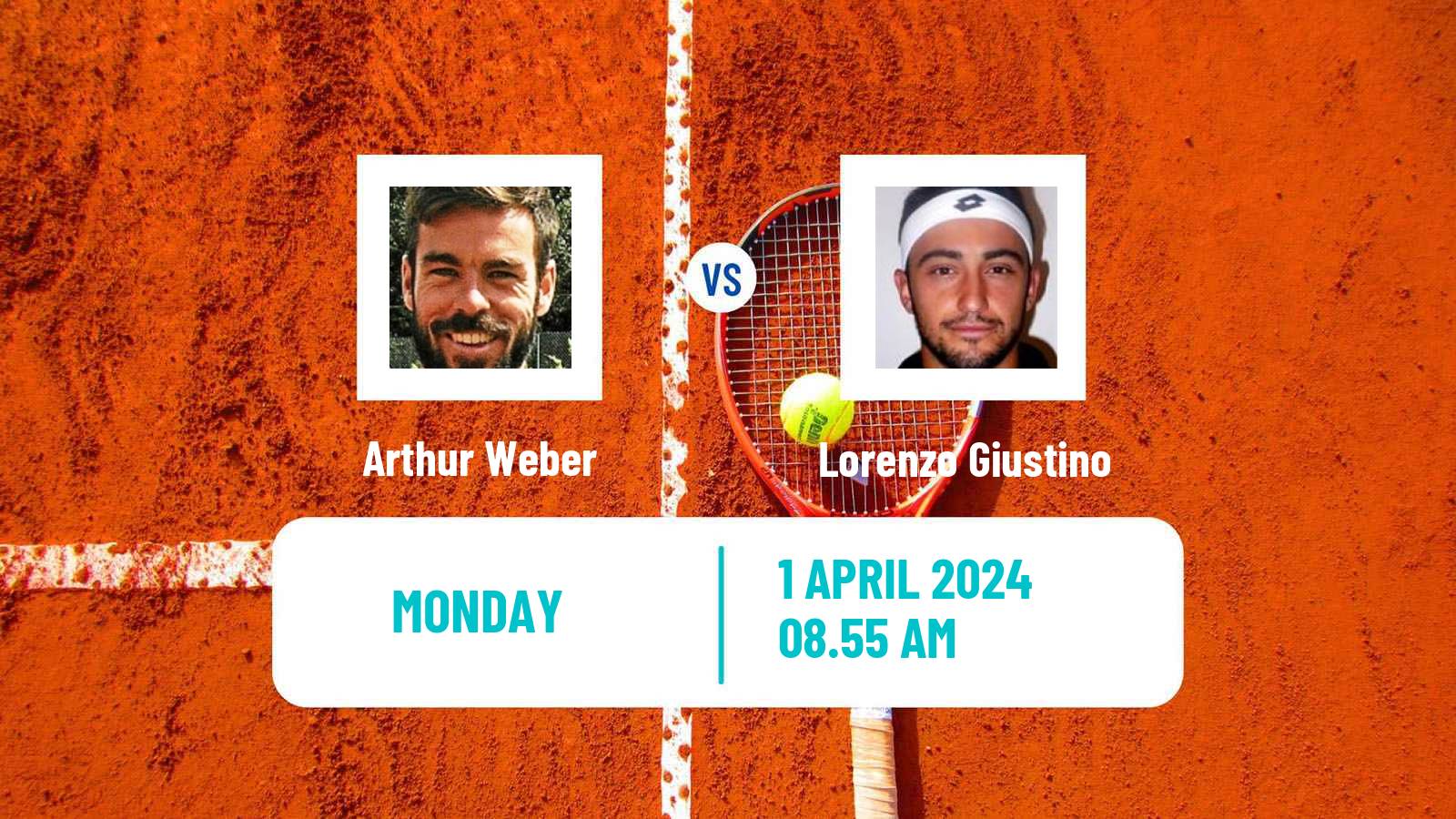 Tennis Barcelona Challenger Men Arthur Weber - Lorenzo Giustino