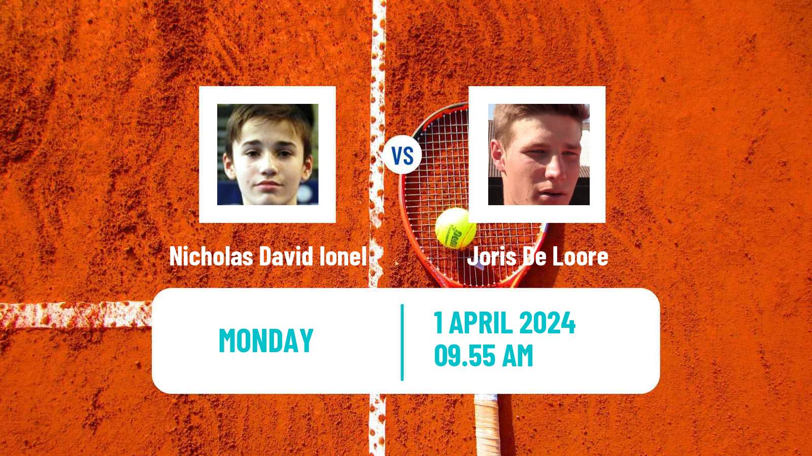 Tennis Barcelona Challenger Men Nicholas David Ionel - Joris De Loore