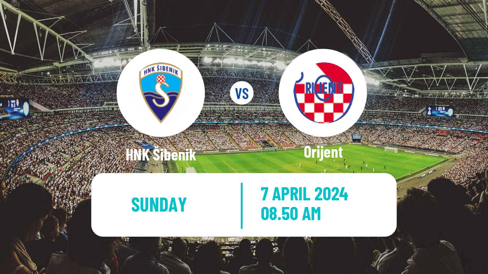 Soccer Croatian Prva NL Šibenik - Orijent