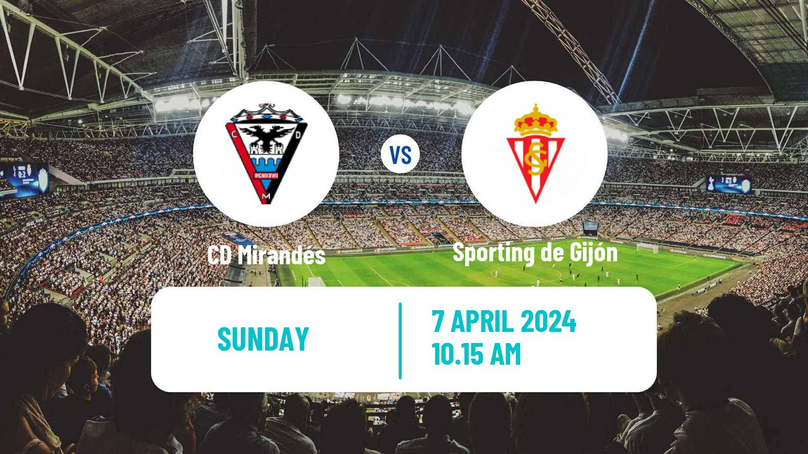 Soccer Spanish LaLiga2 Mirandés - Sporting de Gijón