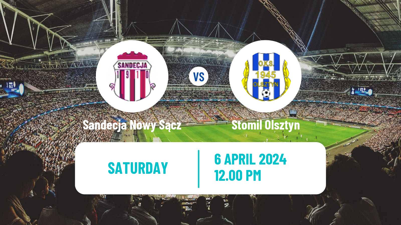 Soccer Polish Division 2 Sandecja Nowy Sącz - Stomil Olsztyn