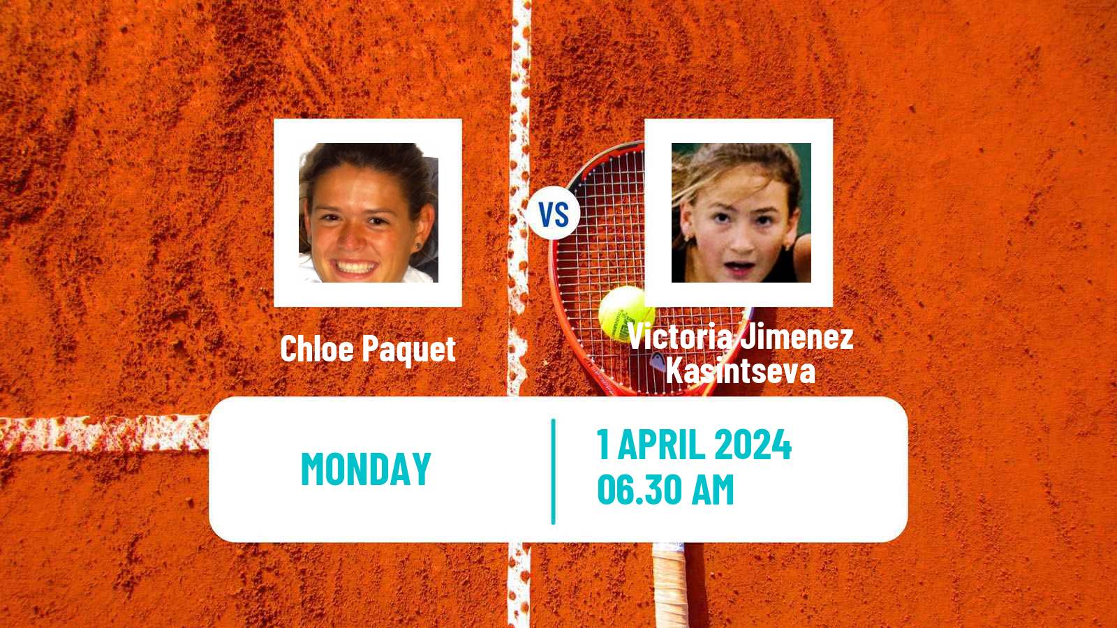 Tennis La Bisbal D Emporda Challenger Women Chloe Paquet - Victoria Jimenez Kasintseva