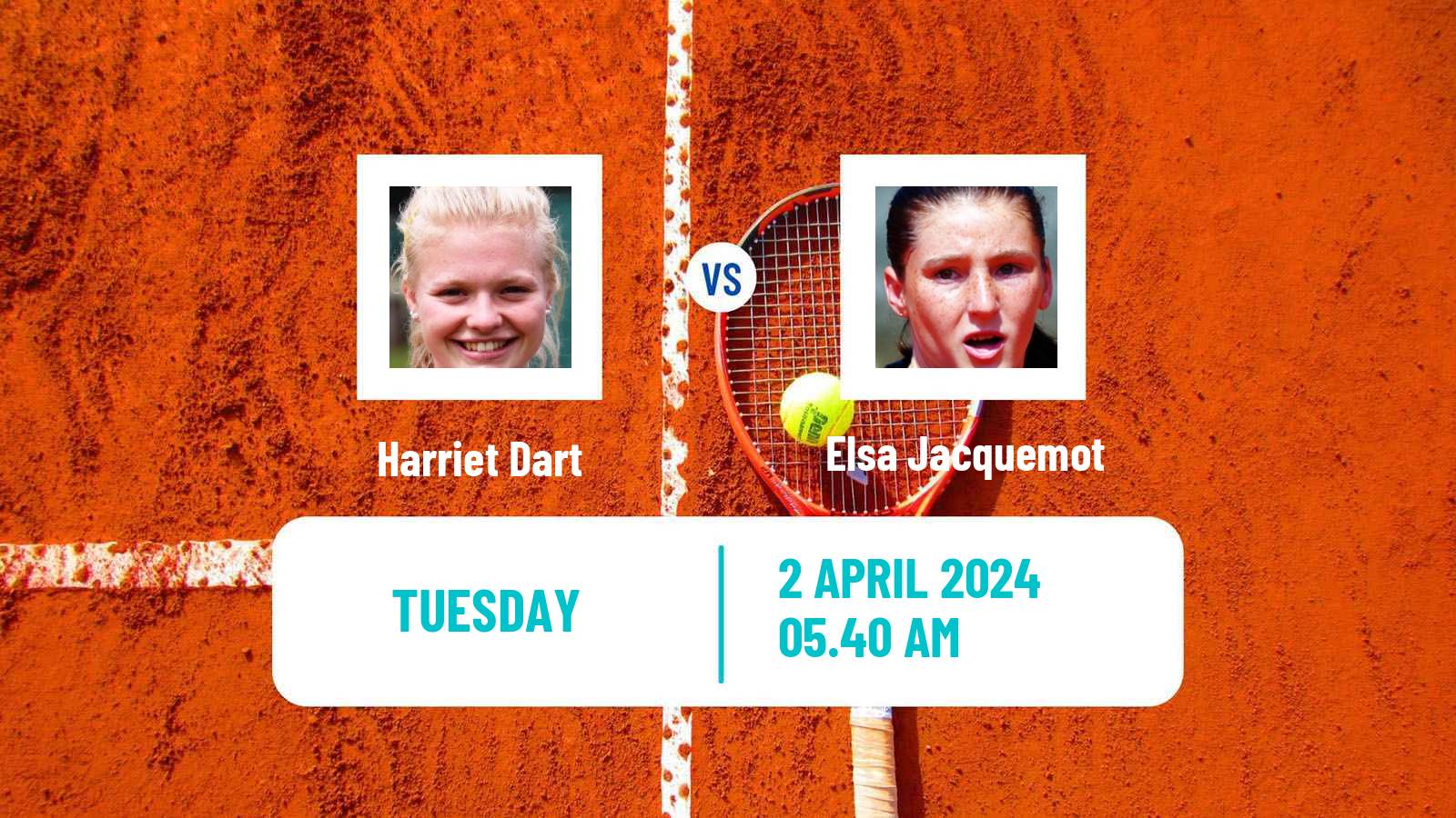 Tennis La Bisbal D Emporda Challenger Women Harriet Dart - Elsa Jacquemot
