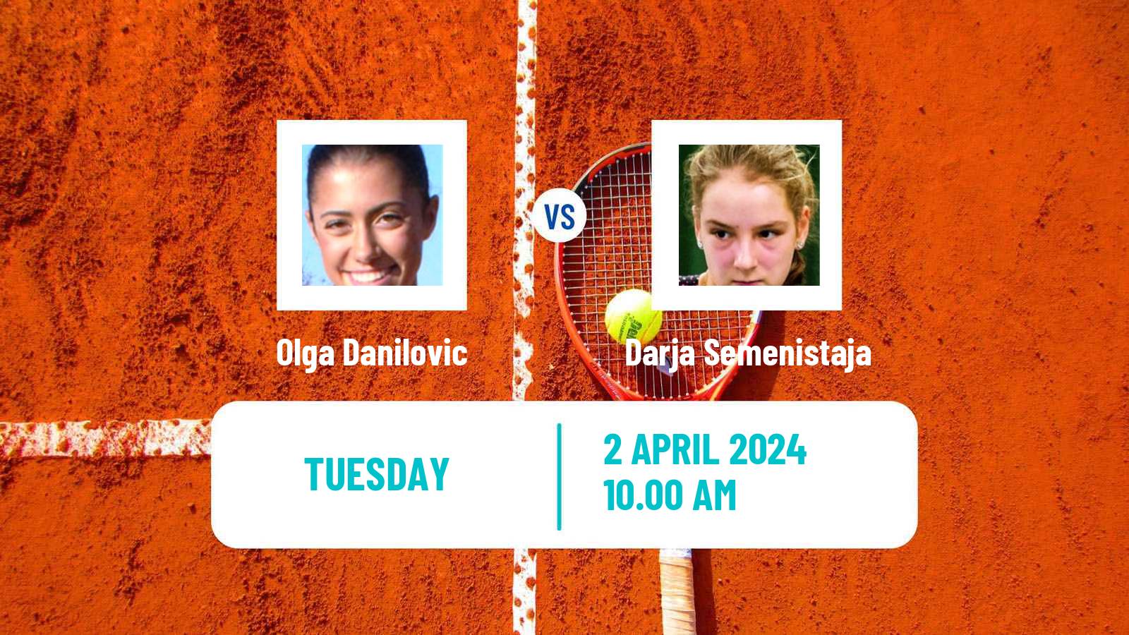 Tennis La Bisbal D Emporda Challenger Women Olga Danilovic - Darja Semenistaja