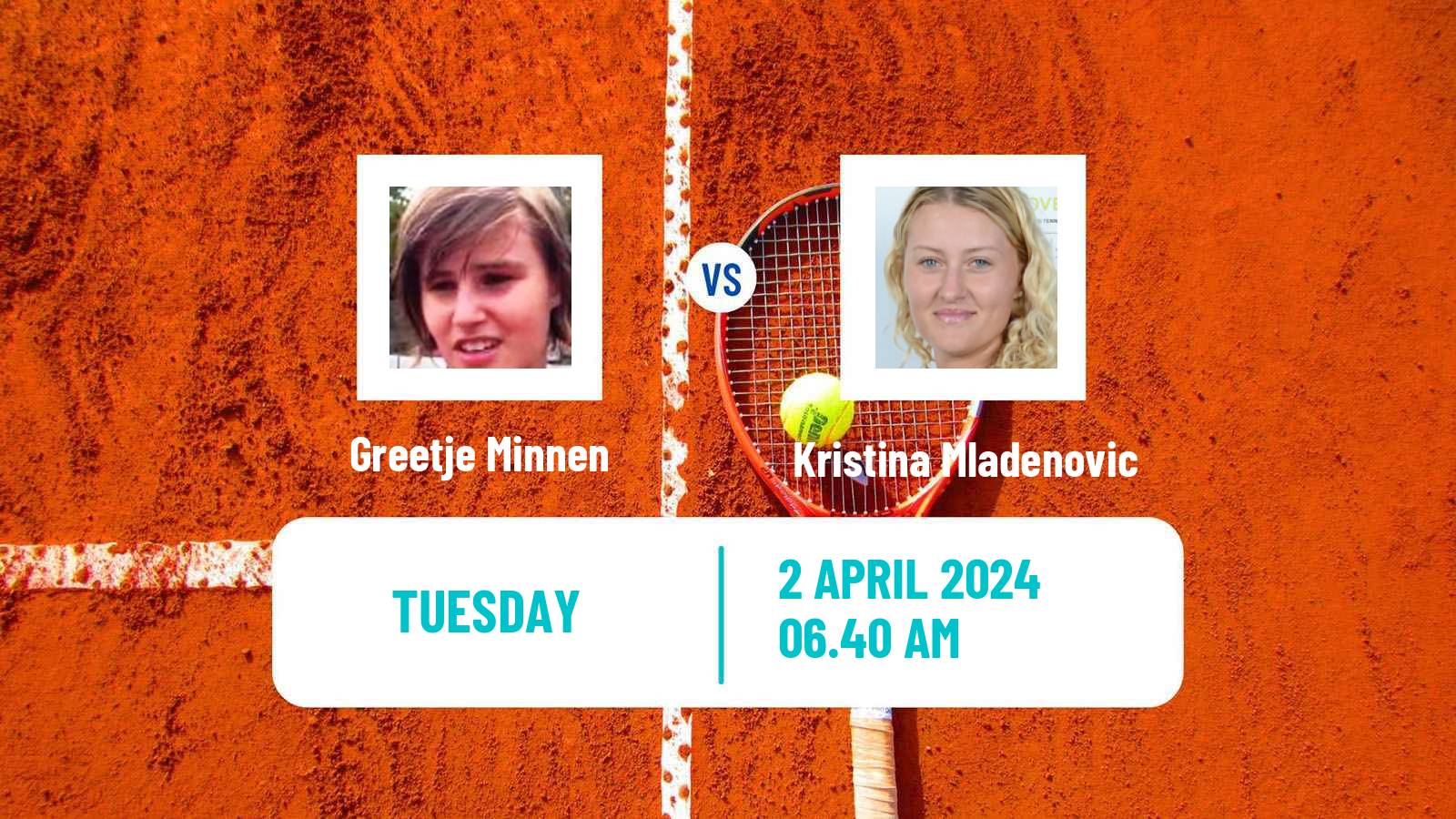Tennis La Bisbal D Emporda Challenger Women Greetje Minnen - Kristina Mladenovic