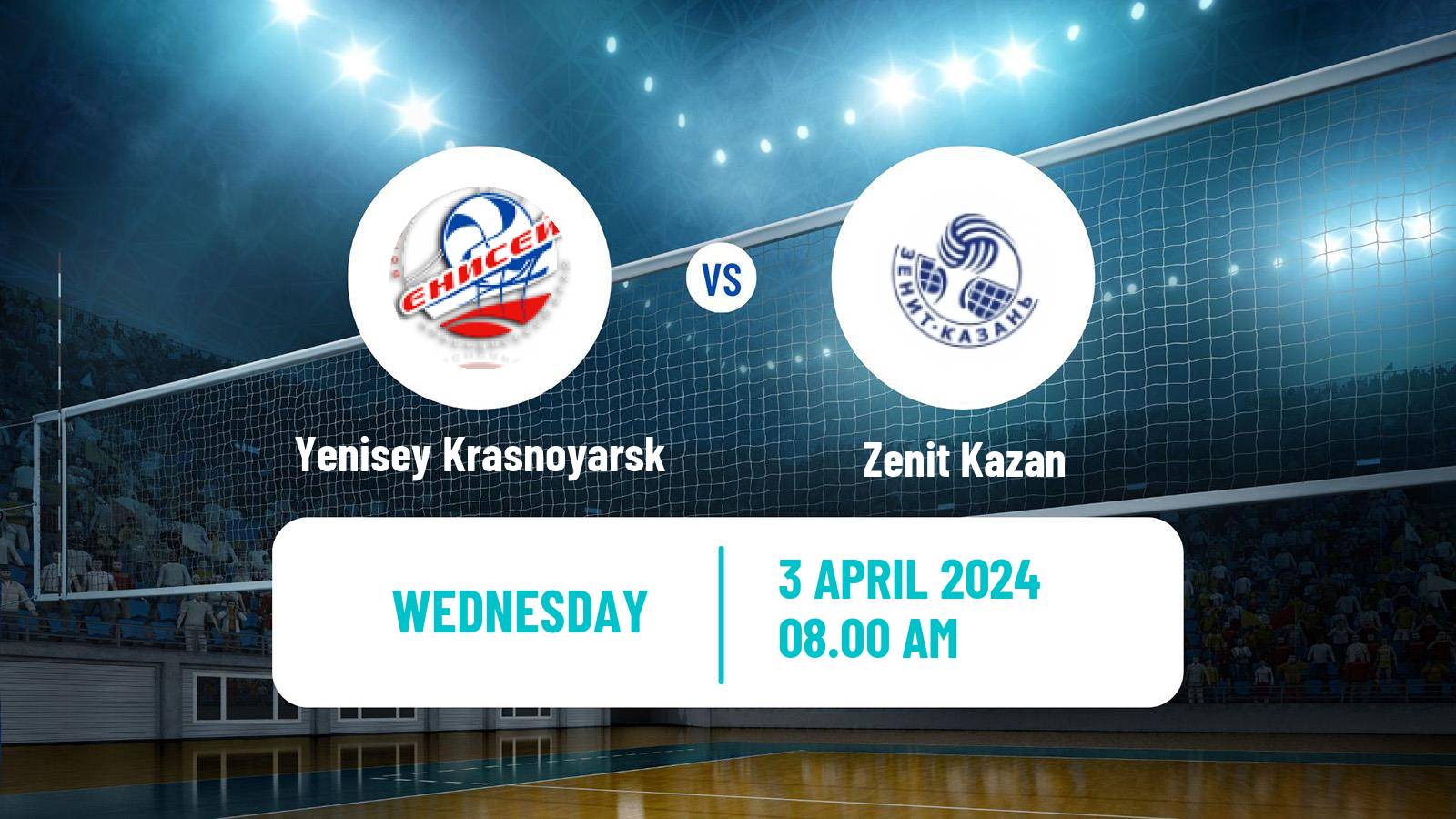 Volleyball Russian Super League Volleyball Yenisey Krasnoyarsk - Zenit Kazan