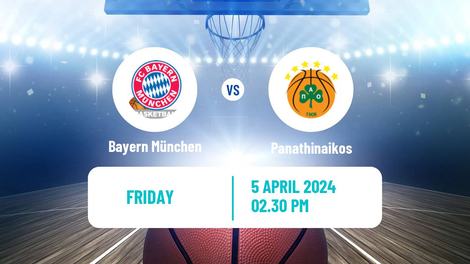 Basketball Euroleague Bayern München - Panathinaikos
