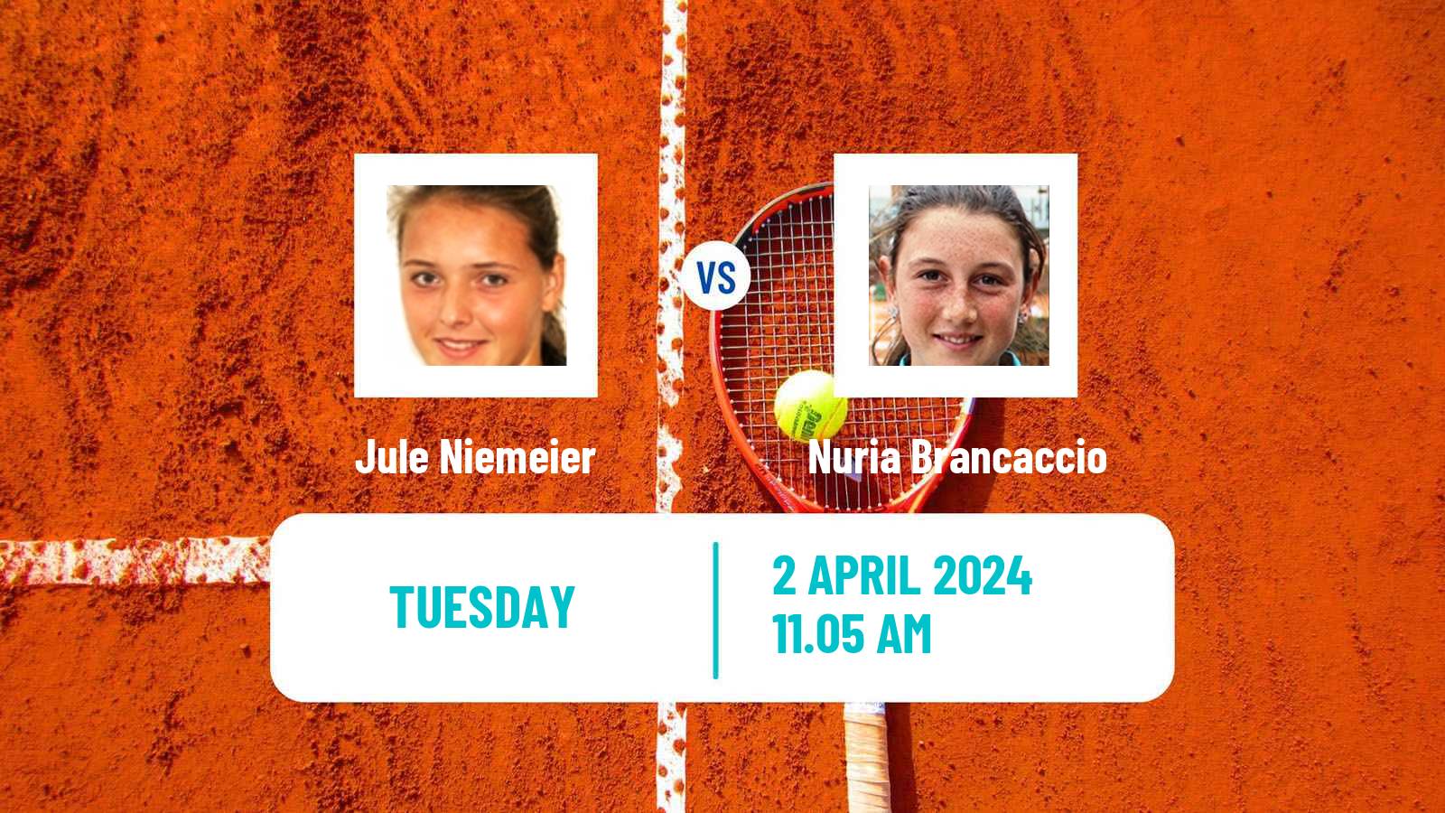 Tennis WTA Bogota Jule Niemeier - Nuria Brancaccio