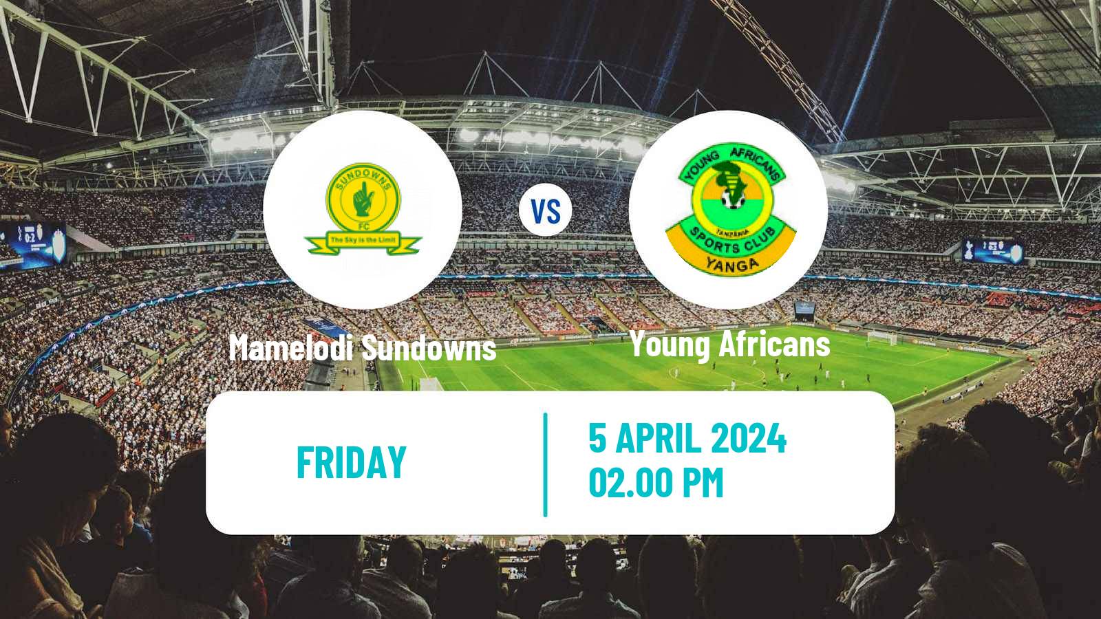 Soccer CAF Champions League Mamelodi Sundowns - Young Africans