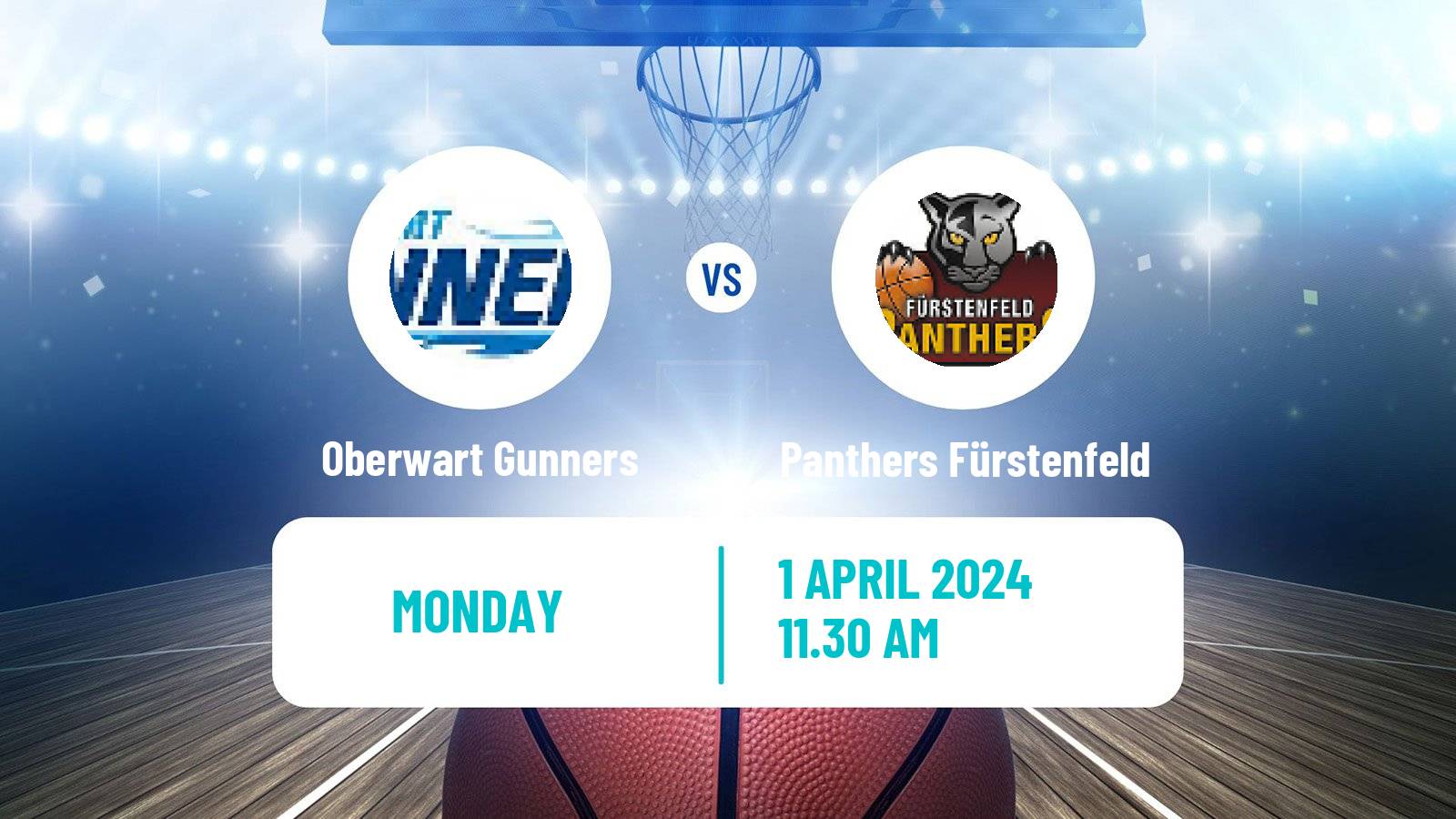 Basketball Austrian Superliga Basketball Oberwart Gunners - Panthers Fürstenfeld