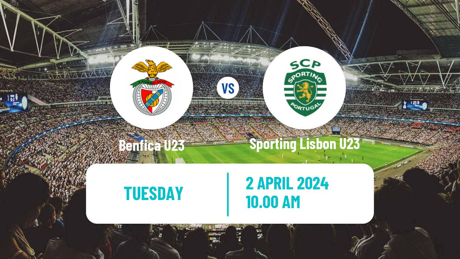 Soccer Portuguese Liga Revelacao U23 Benfica U23 - Sporting Lisbon U23