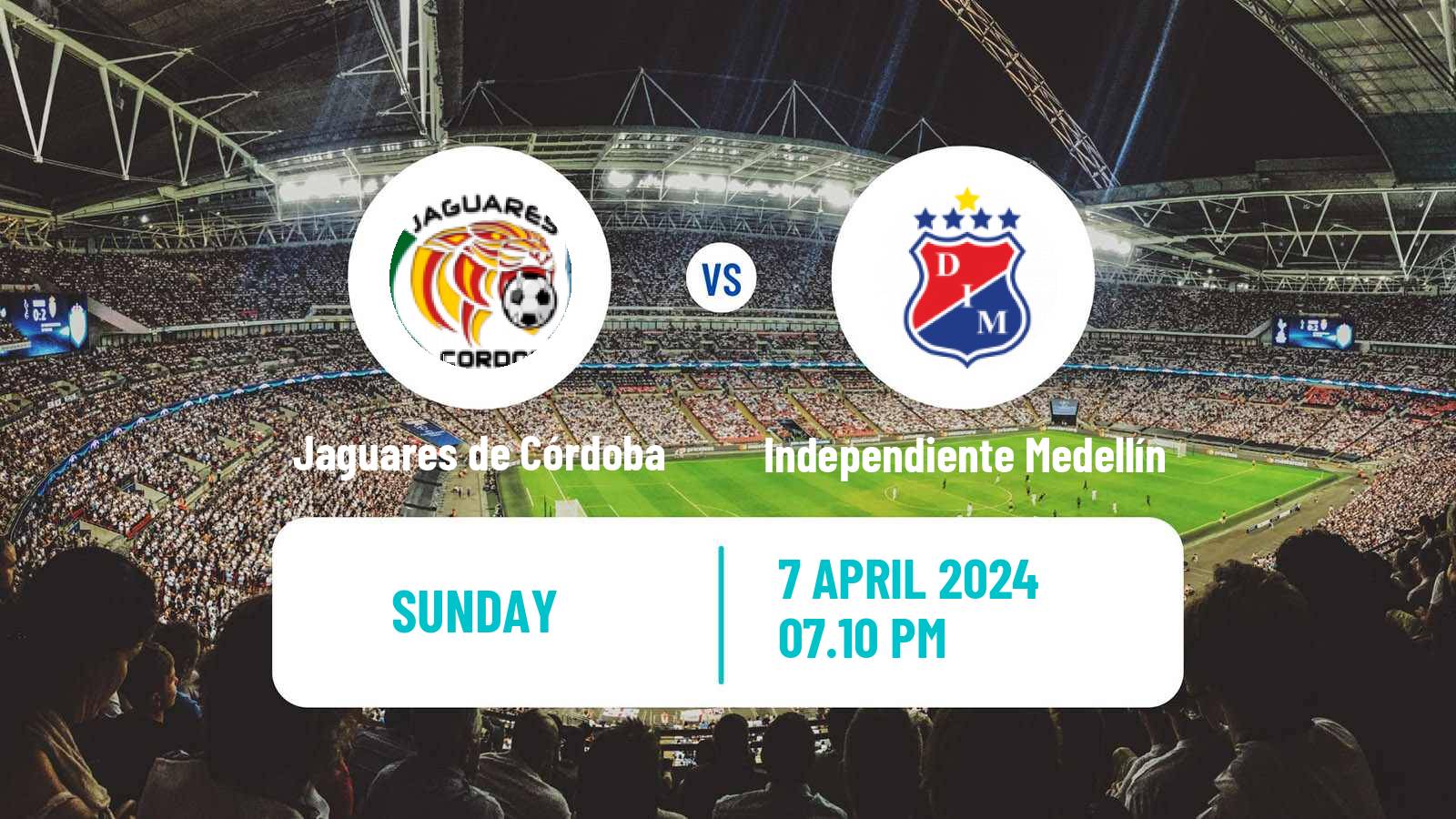 Soccer Colombian Primera A Jaguares de Córdoba - Independiente Medellín