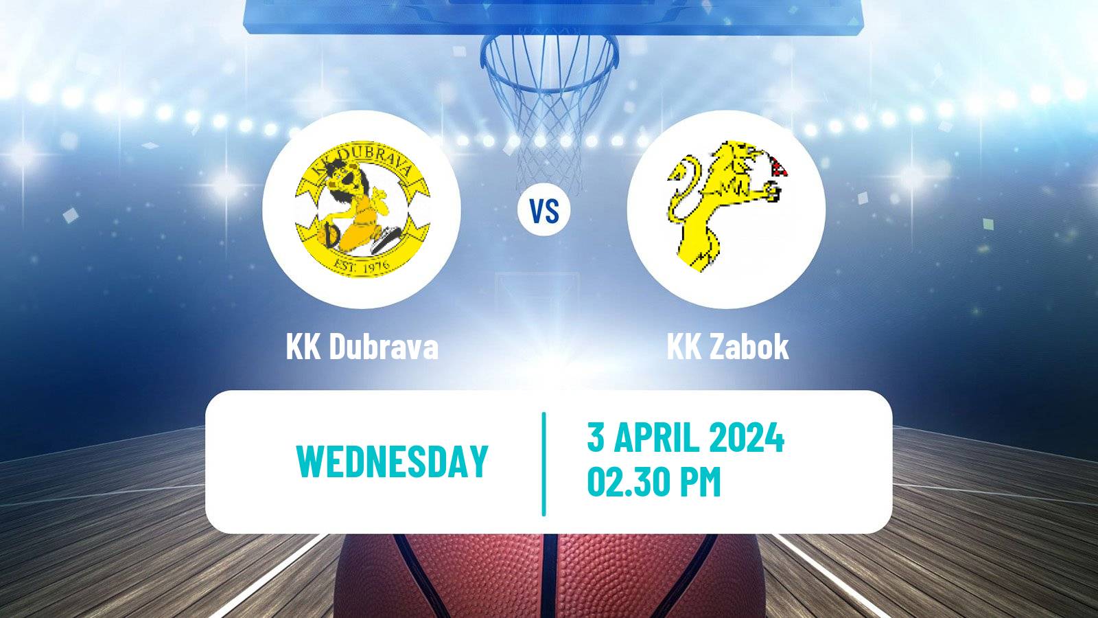 Basketball Croatian Premijer Liga Basketball Dubrava - Zabok