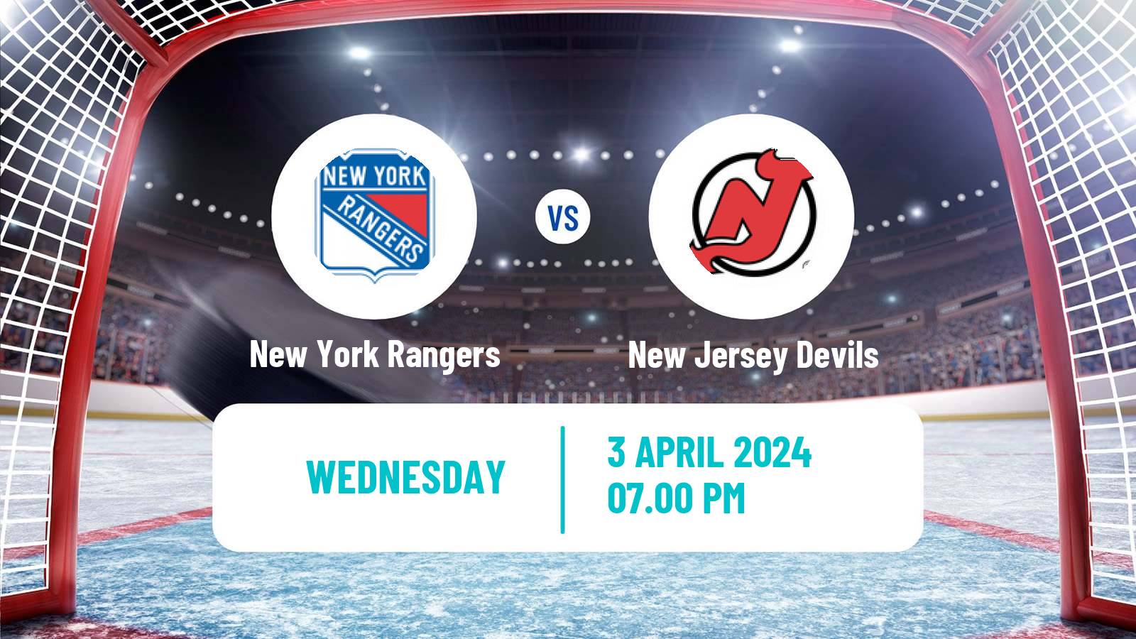 Hockey NHL New York Rangers - New Jersey Devils
