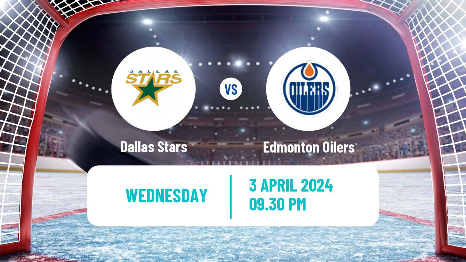 Hockey NHL Dallas Stars - Edmonton Oilers