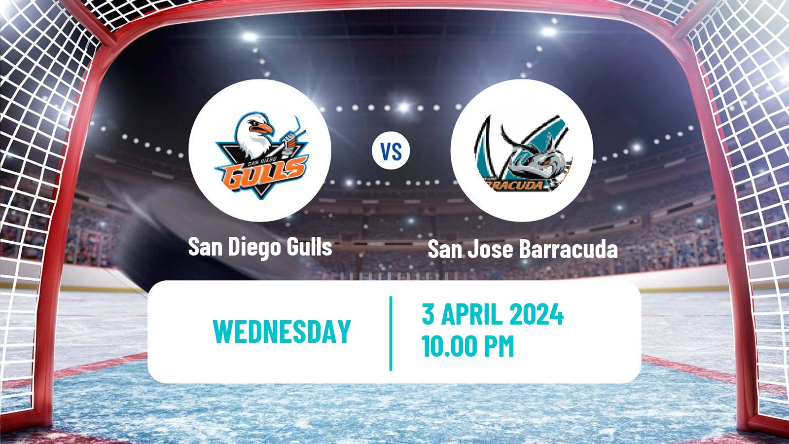 Hockey AHL San Diego Gulls - San Jose Barracuda