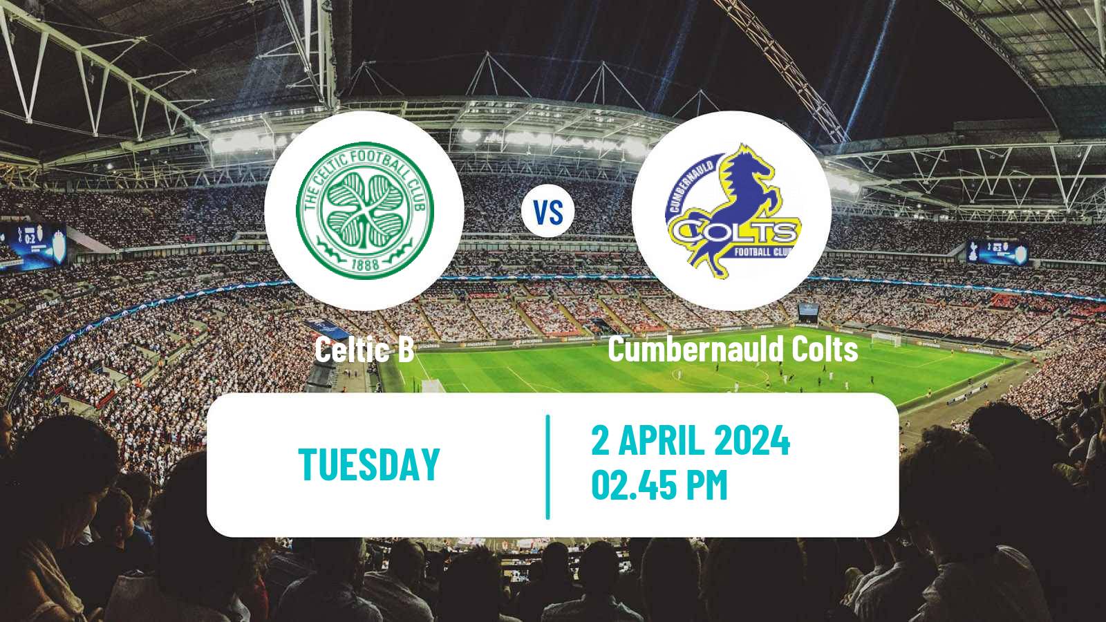 Soccer Scottish Lowland League Celtic B - Cumbernauld Colts