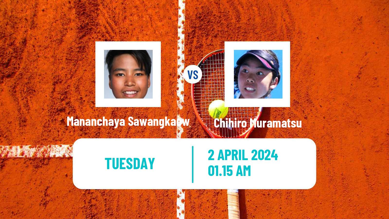 Tennis ITF W50 Kashiwa Women Mananchaya Sawangkaew - Chihiro Muramatsu