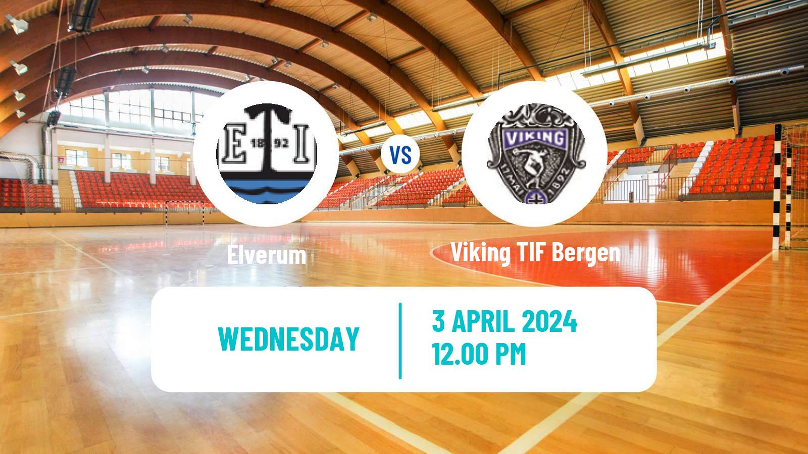 Handball Norwegian Eliteserien Handball Elverum - Viking TIF Bergen