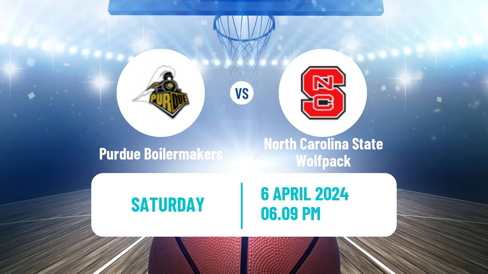 Basketball NCAA College Basketball Purdue Boilermakers - North Carolina State Wolfpack