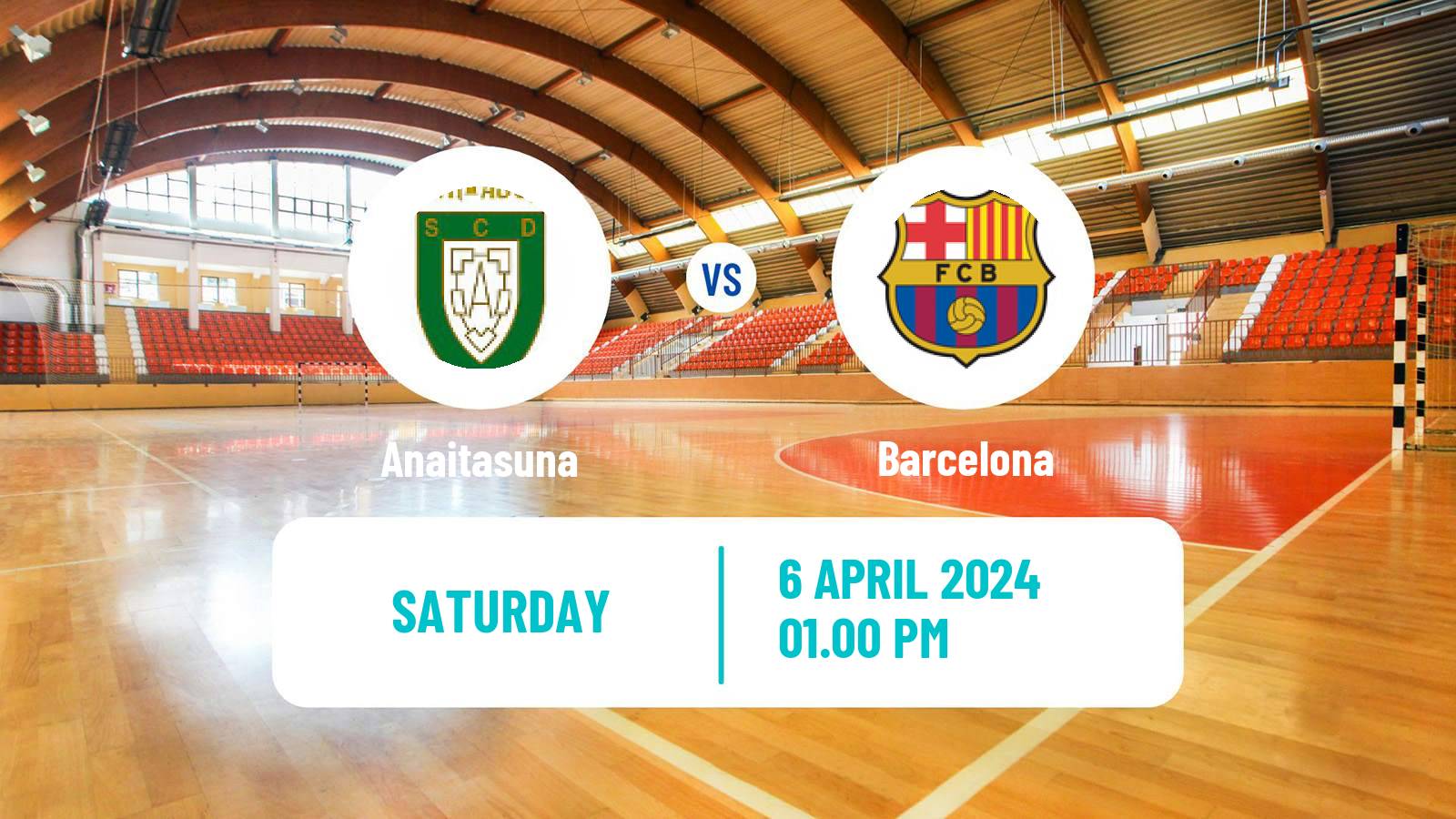 Handball Spanish Liga ASOBAL Anaitasuna - Barcelona