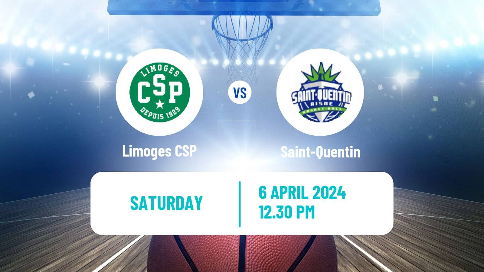 Basketball French LNB Limoges - Saint-Quentin