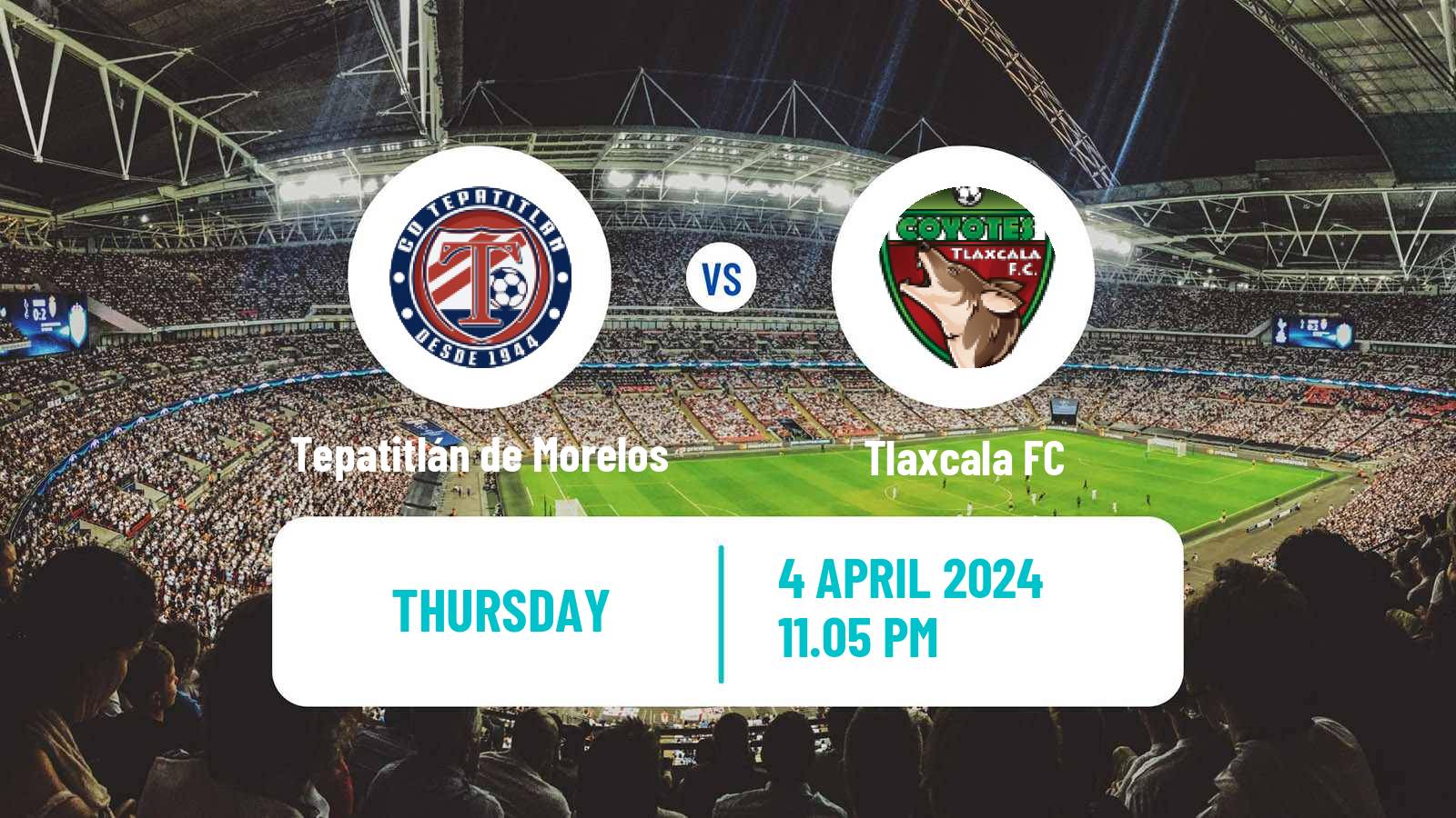 Soccer Mexican Liga de Expansion MX Tepatitlán de Morelos - Tlaxcala