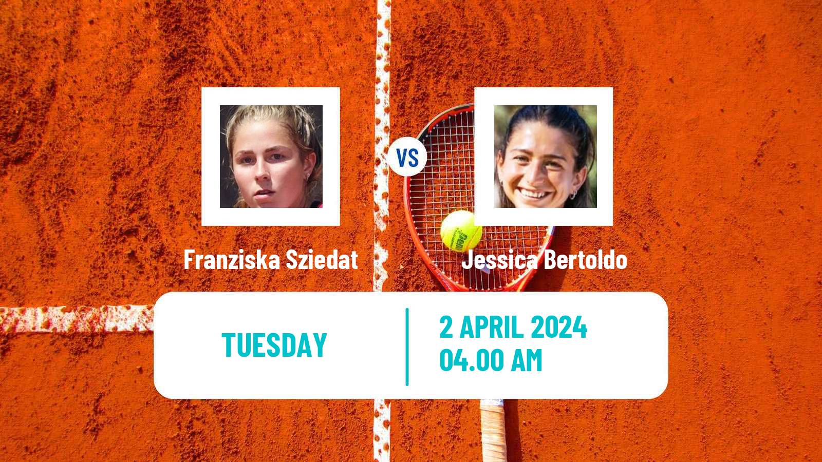 Tennis ITF W15 Telde Women Franziska Sziedat - Jessica Bertoldo