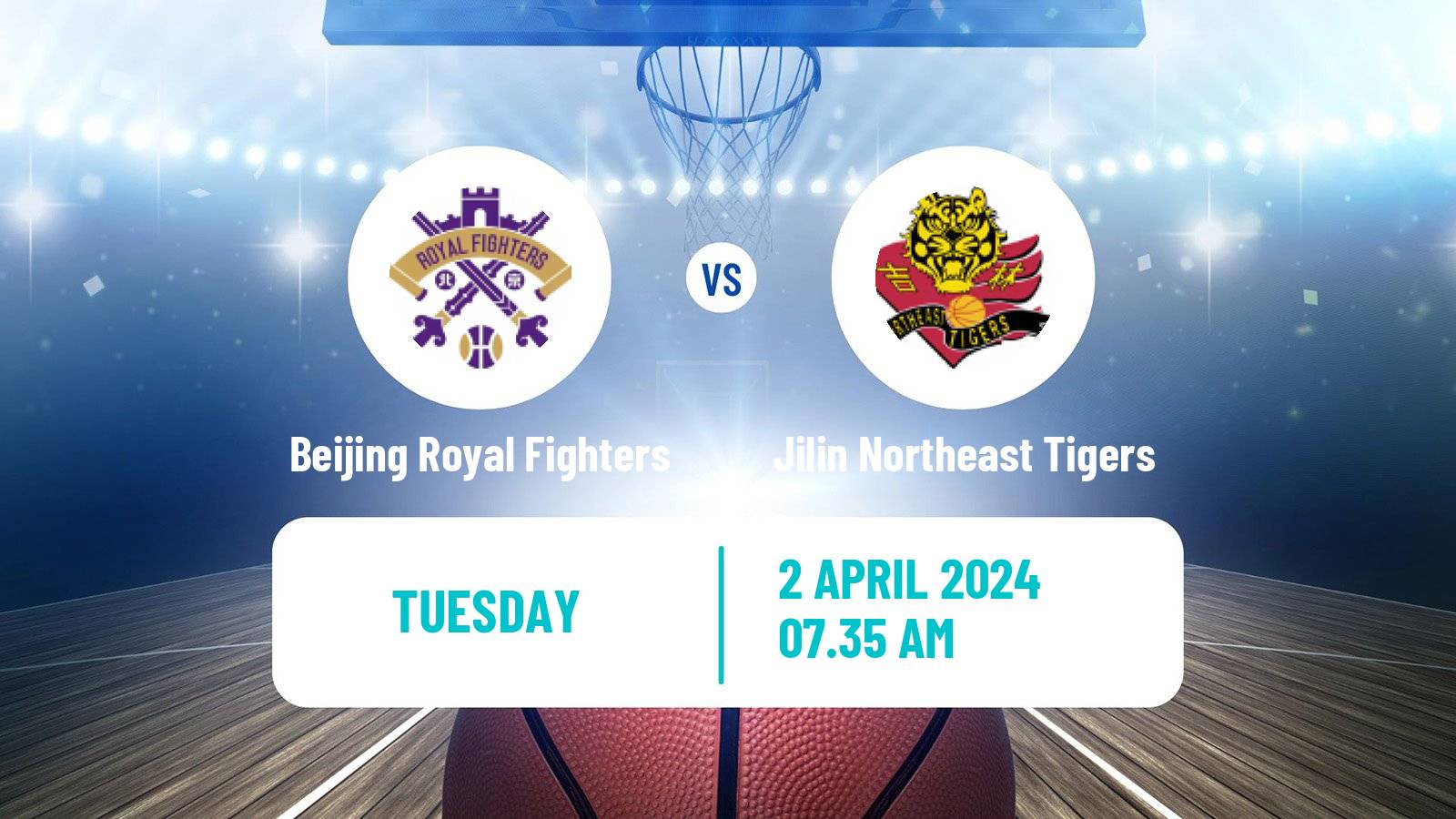 Basketball CBA Beijing Royal Fighters - Jilin Northeast Tigers