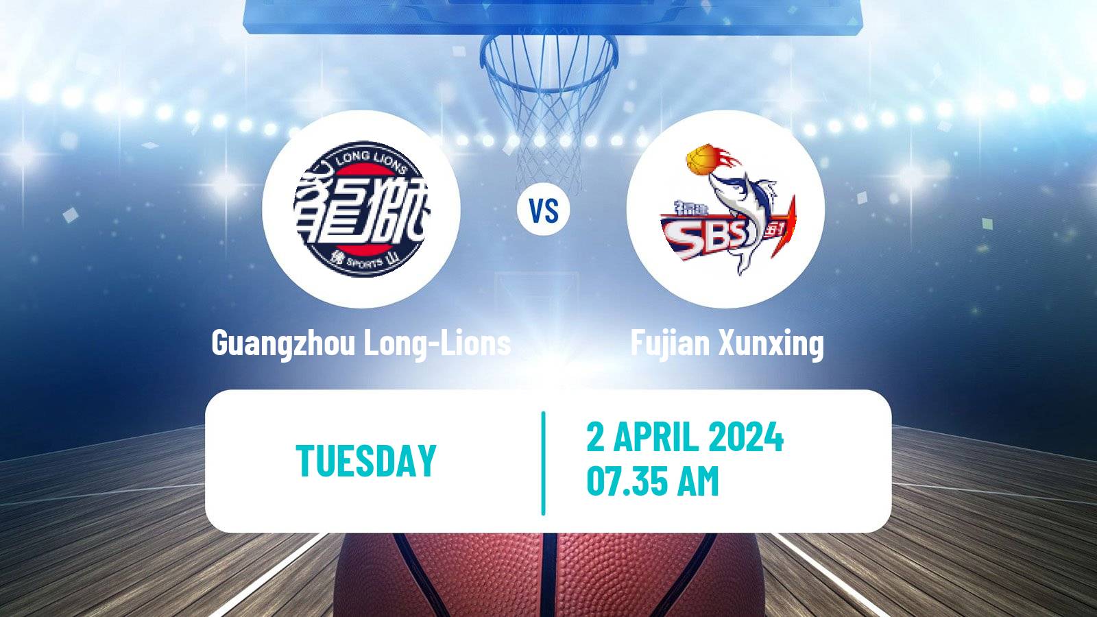 Basketball CBA Guangzhou Long-Lions - Fujian Xunxing