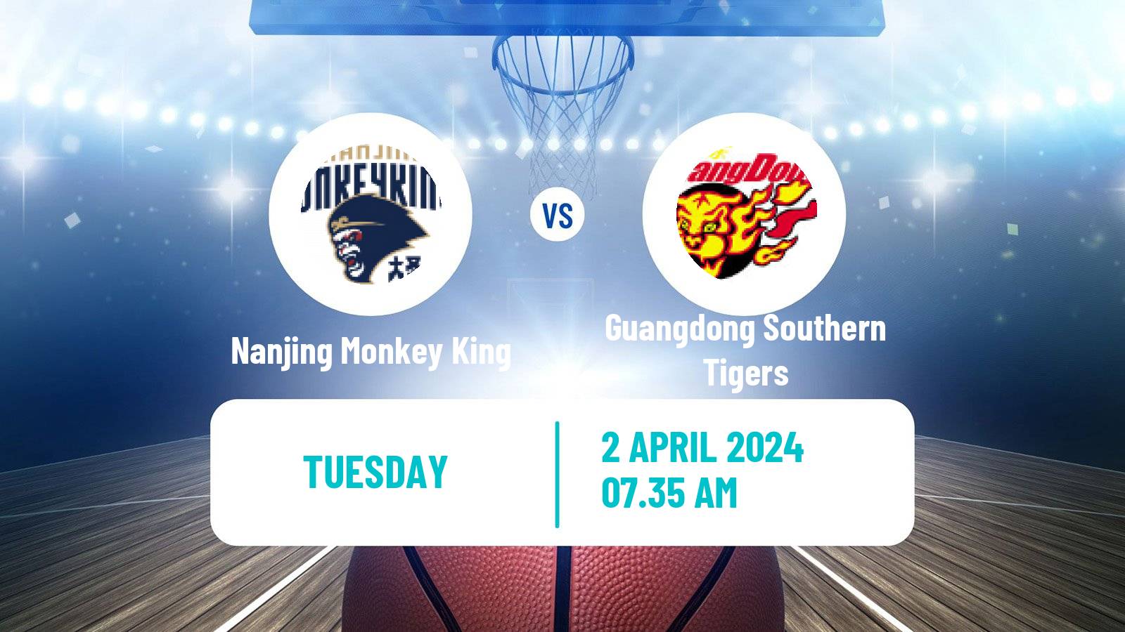 Basketball CBA Nanjing Monkey King - Guangdong Southern Tigers