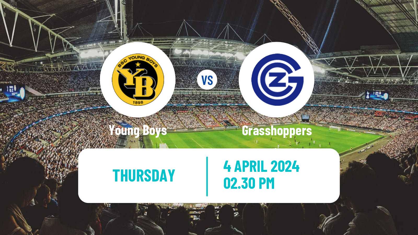 Soccer Swiss Super League Young Boys - Grasshoppers