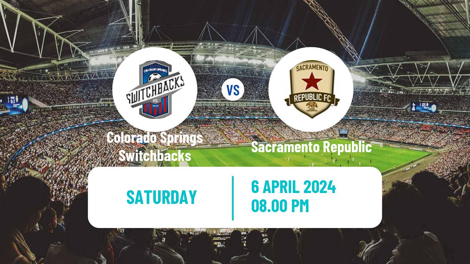 Soccer USL Championship Colorado Springs Switchbacks - Sacramento Republic