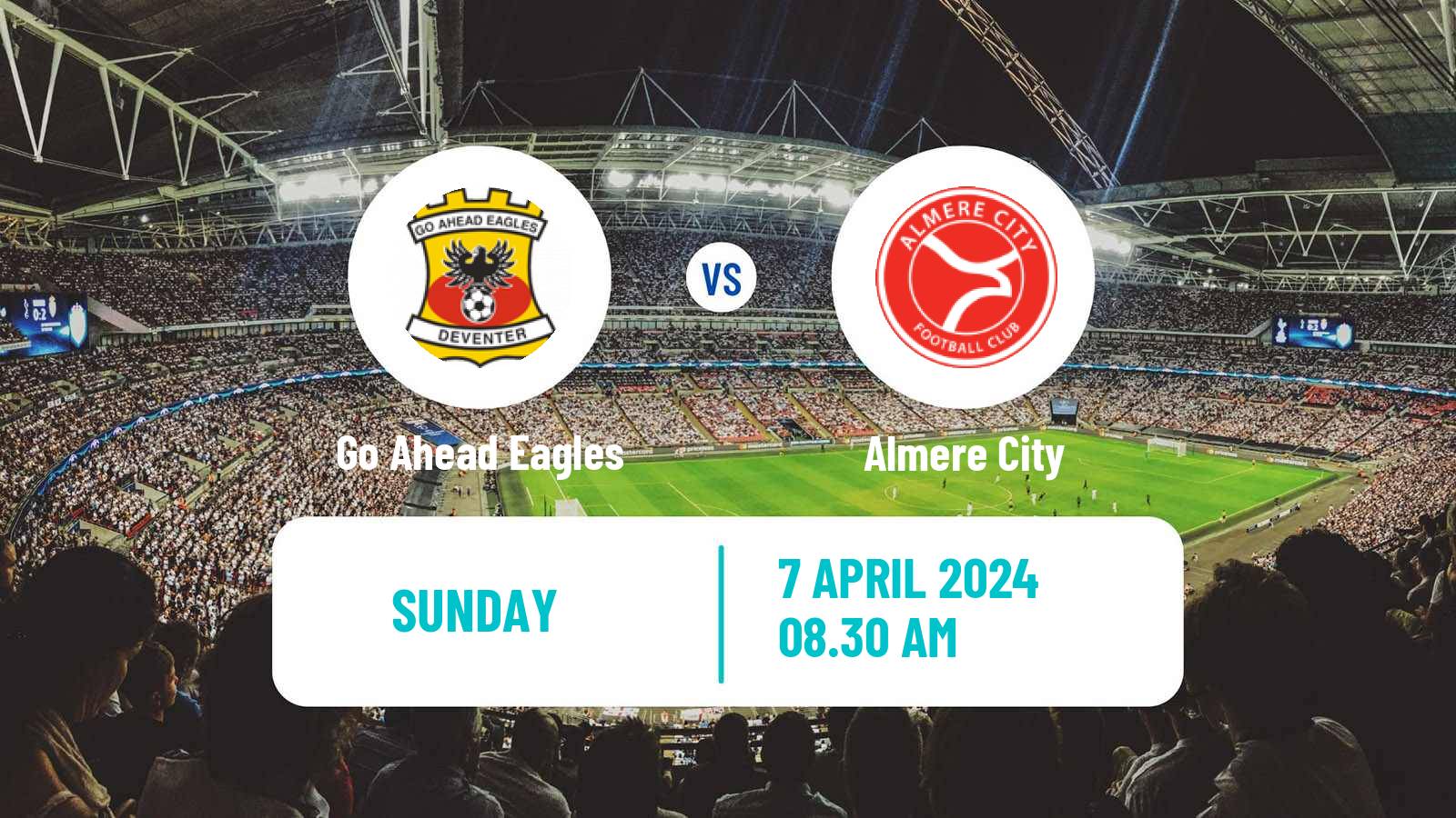 Soccer Dutch Eredivisie Go Ahead Eagles - Almere City