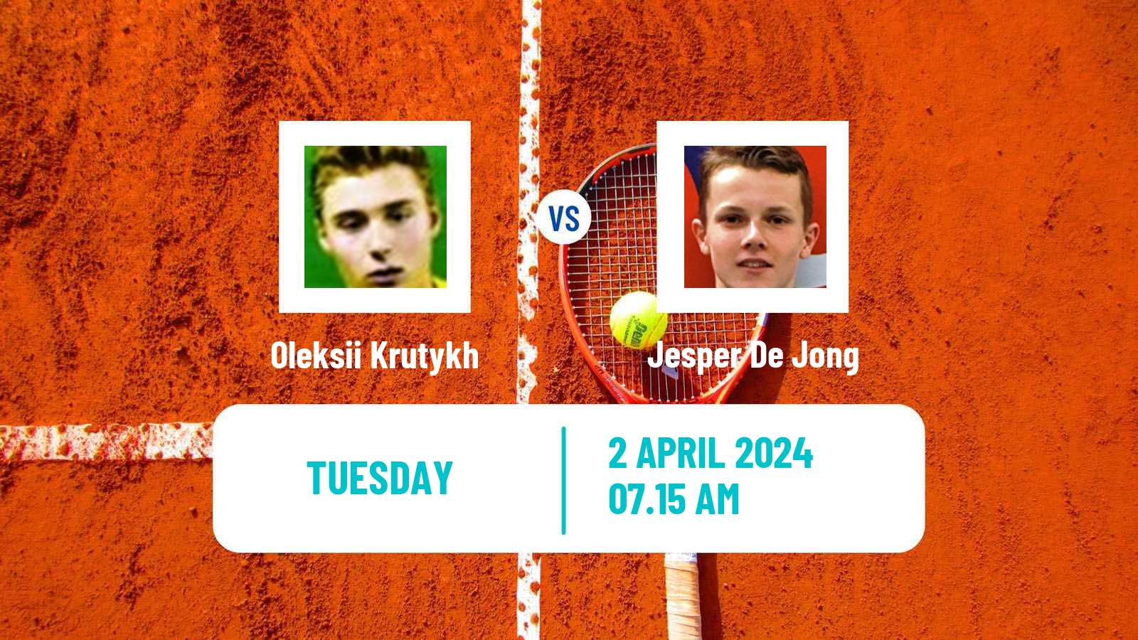 Tennis Barcelona Challenger Men Oleksii Krutykh - Jesper De Jong