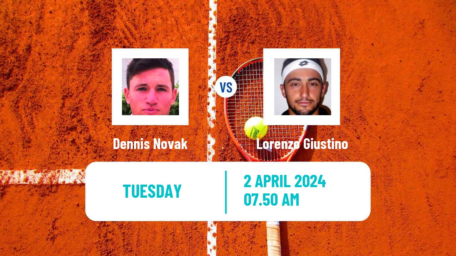 Tennis Barcelona Challenger Men Dennis Novak - Lorenzo Giustino