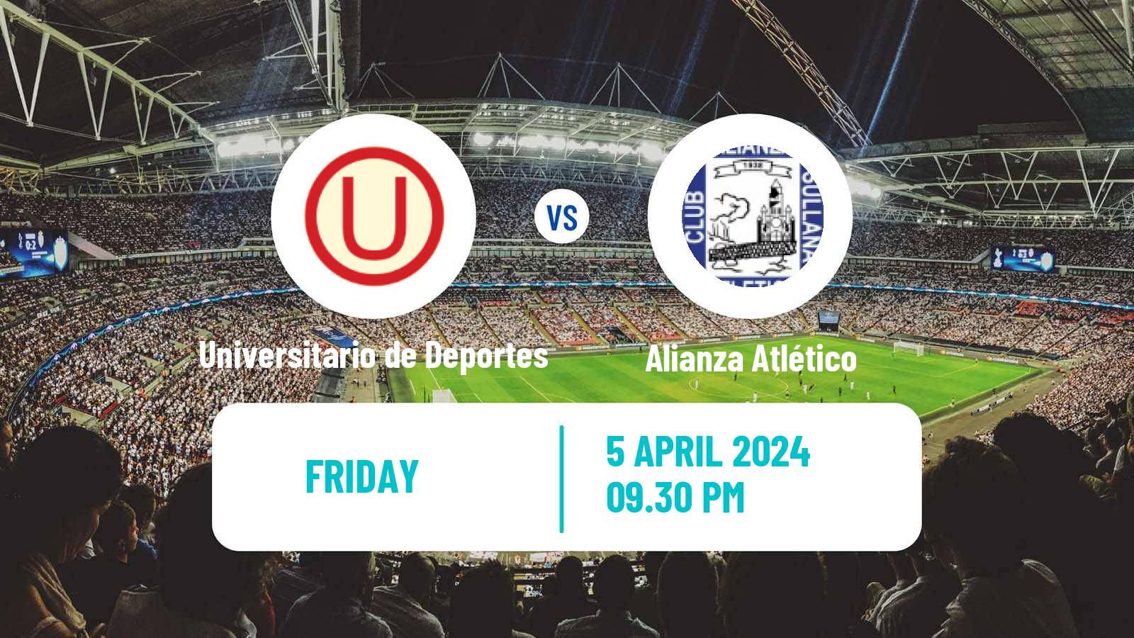 Soccer Peruvian Liga 1 Universitario de Deportes - Alianza Atlético