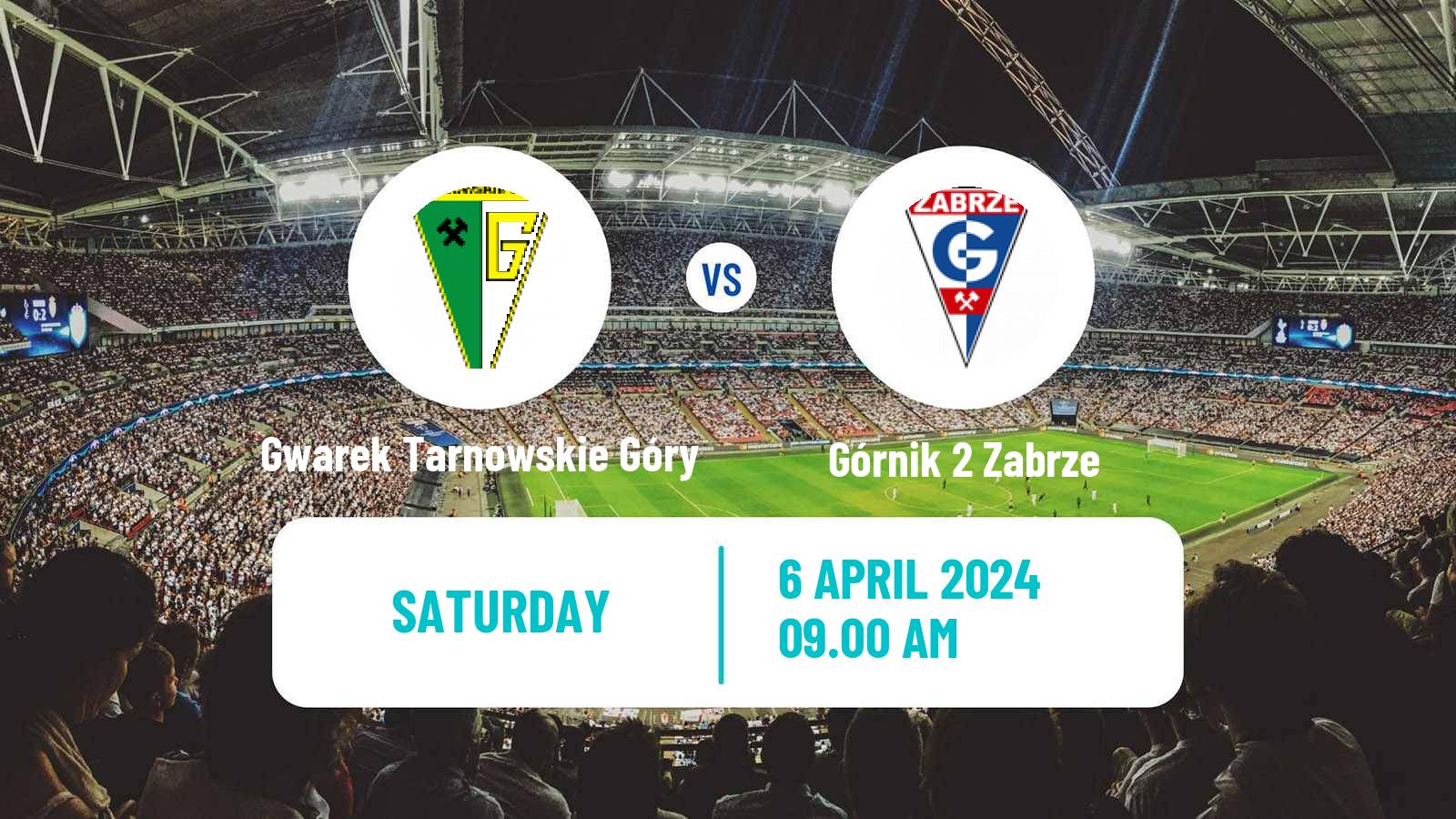 Soccer Polish Division 3 - Group III Gwarek Tarnowskie Góry - Górnik 2 Zabrze