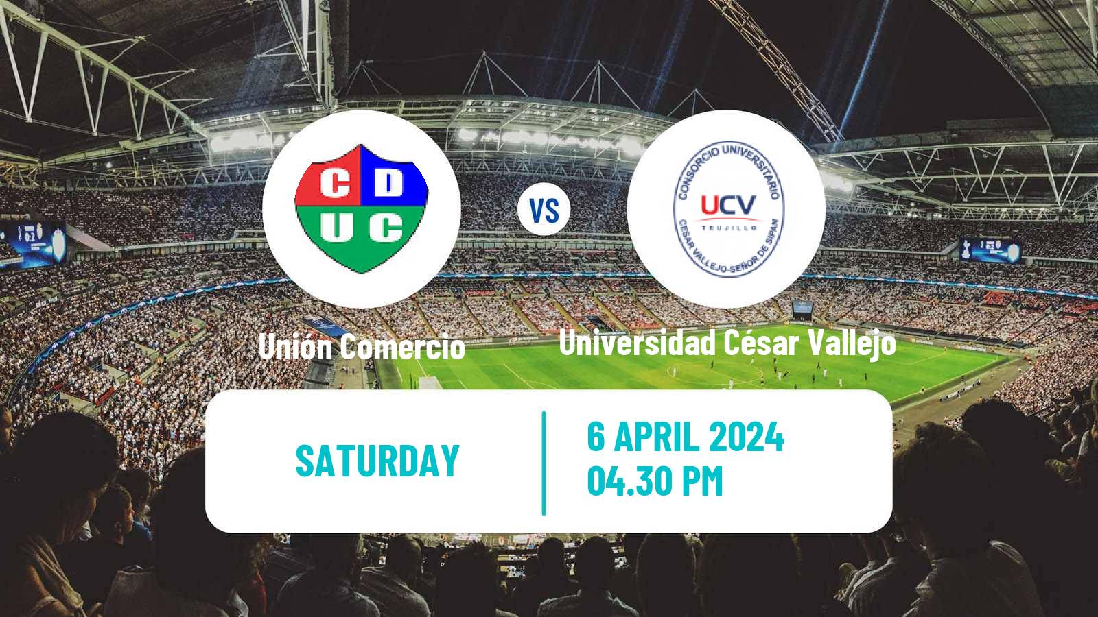 Soccer Peruvian Liga 1 Unión Comercio - Universidad César Vallejo